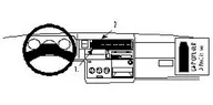 Akcesoria motoryzacyjne - Brodit ProClip do samochodów Volkswagen caravelle 96  03 Center m. Czarny 852296 - miniaturka - grafika 1