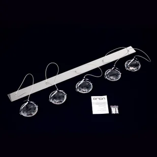 Żyrandol belka LED Moon, 5-pkt., chrom - Lampy sufitowe - miniaturka - grafika 5