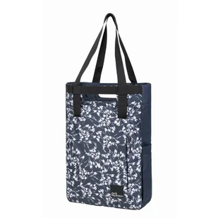 Torba miejska na laptopa Jack Wolfskin EBENTAL LEAVES night blue - ONE SIZE - Torebki damskie - miniaturka - grafika 1