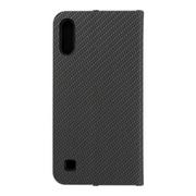 Etui i futerały do telefonów - Forcell Kabura LUNA Book Carbon do SAMSUNG Galaxy A10 czarny - miniaturka - grafika 1