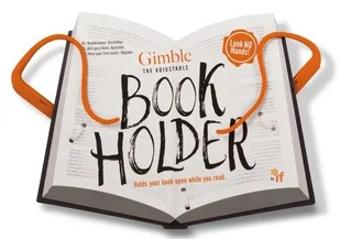 If Gimble Book Holder pomarańczowy uchwyt do książki - Podpórki do książek - miniaturka - grafika 1