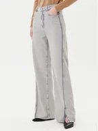 Spodnie damskie - BOSS Jeansy C_Marlene Hr Split 50542436 Szary Relaxed Fit - miniaturka - grafika 1