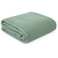 Narzuty - Narzuta EUROFIRANY Len 3 200 x 220 cm Zielony - miniaturka - grafika 1
