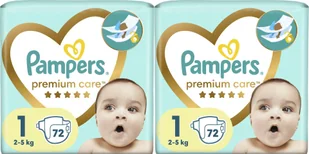 Pampers Premium Care 1, 2-5 kg, 72 szt. x2 - Pieluchy - miniaturka - grafika 1