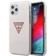 Etui i futerały do telefonów - Guess GUHCP12LPCUCTLWH iPhone 12 6,7" Pro Max biały/white hardcase Triangle CollectionGuess / GUE000855 - miniaturka - grafika 1