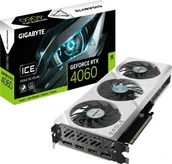 Karty graficzne - Karta graficzna Gigabyte GeForce RTX 4060 Eagle OC Ice 8GB GDDR6 (GV-N4060EAGLEOC ICE-8GD) - miniaturka - grafika 1