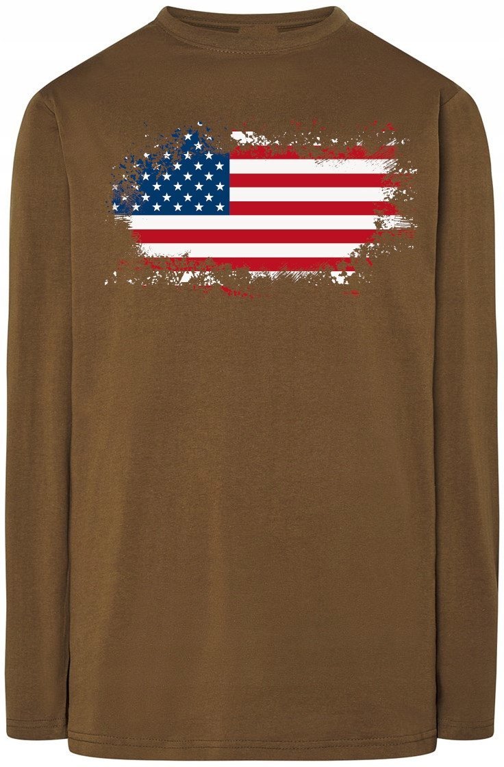 USA Flaga Męska Bluza Longsleeve Rozm.4XL