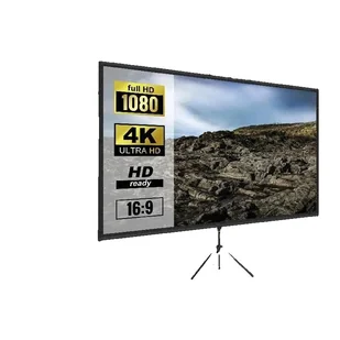 Ekran projekcyjny, format obrazu 16:9, aluminiowa podstawa, 100 cali - Ekrany projekcyjne Ekran projekcyjny, format obrazu 16:9, aluminiowa podstawa, 100 cali - Ekrany projekcyjne - miniaturka - grafika 1