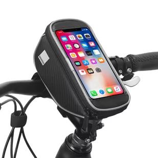 Torba na kierownicę z kieszenią na telefon - Sakwy rowerowe - miniaturka - grafika 1