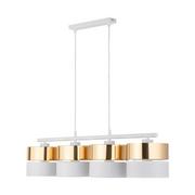 Lampy sufitowe - Hilton lampa wisząca 4-punktowa biała/złota 4775 - miniaturka - grafika 1