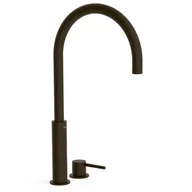 Baterie umywalkowe - Bateria umywalkowa nablatowa 2-otworowa Tres Study czarny brąz 26110502KMB - miniaturka - grafika 1