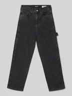 Spodnie i spodenki dla chłopców - Jeansy o kroju straight fit z naszywką z logo model ‘Hammers’ - miniaturka - grafika 1