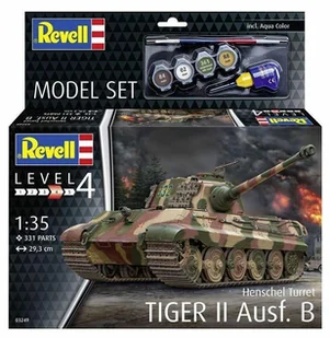 Model Revell 63249 - 1:35 Tiger II Ausf. B model z farbami - Czasopisma - miniaturka - grafika 1