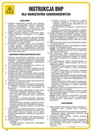 Instrukcje stanowiskowe BHP - IAE24 INSTRUKCJA BHP DLA WARSZTATÓW SAMOCHODOWYCH, FN - FOLIA SAMOPRZYLEPNA; (245X350MM) - miniaturka - grafika 1