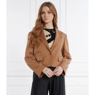 Weekend MaxMara Żakiet | Regular Fit | z dodatkiem lnu - Marynarki i żakiety damskie - miniaturka - grafika 1