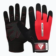 Rękawiczki sportowe damskie - Rękawiczki treningowe RDX Weight Lifting W1 red - miniaturka - grafika 1