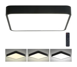 Brilagi - Oświetlenie ściemnialne LED POOL LED/48W/230V 3000-6000K 50x50 cm czarne + pilot - Lampy sufitowe - miniaturka - grafika 1