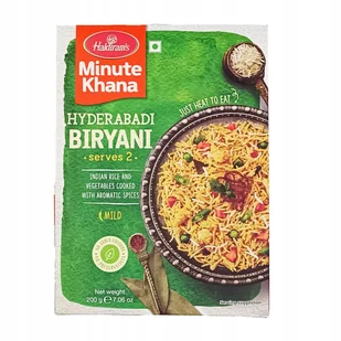 Gotowe indyjskie danie Minute Khana Hyderabadi Biryani Mild Haldiram's 200g - Szybkie dania obiadowe - miniaturka - grafika 1