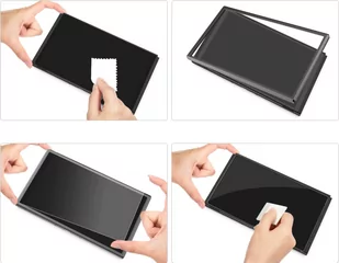 4x Szkło hartowane Nintendo Switch Oled zestaw + ramka montażowa - Akcesoria do Nintendo - miniaturka - grafika 3