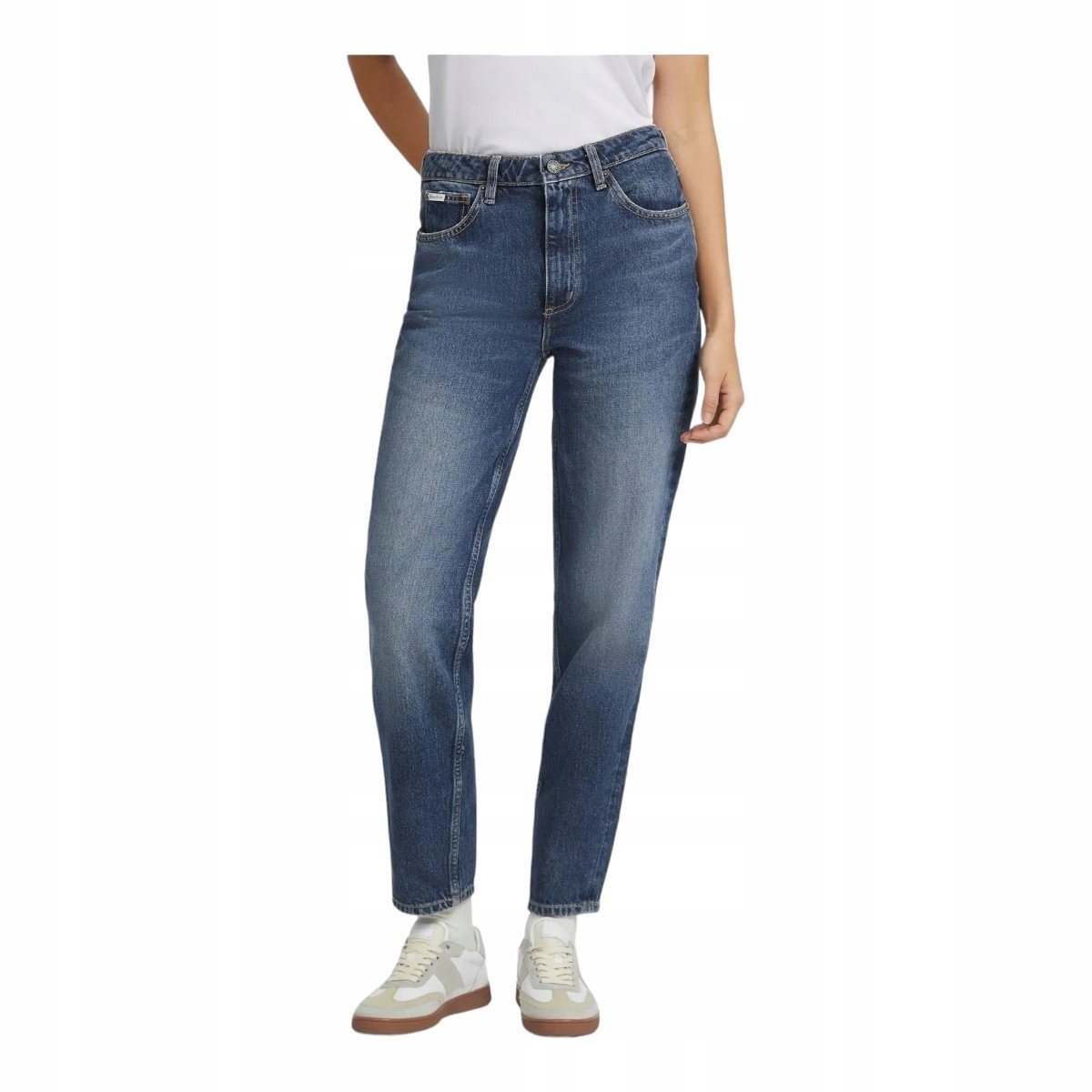 GUESS DAMSKIE SPODNIE JEANSOWE GJ G06 MOM NIEBIESKIE r.28