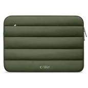 Torby na laptopy - Etui na laptopa TECH-PROTECT Fluffy 15-16 cali Ciemnozielony - miniaturka - grafika 1