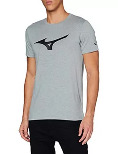 Koszulki męskie - Mizuno Męski T-shirt Athletic Rb, szary, XL - grafika 1