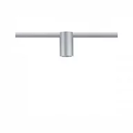 Akcesoria do oświetlenia - Paulmann URail Ceiling Socket E27, chrom matowy - miniaturka - grafika 1