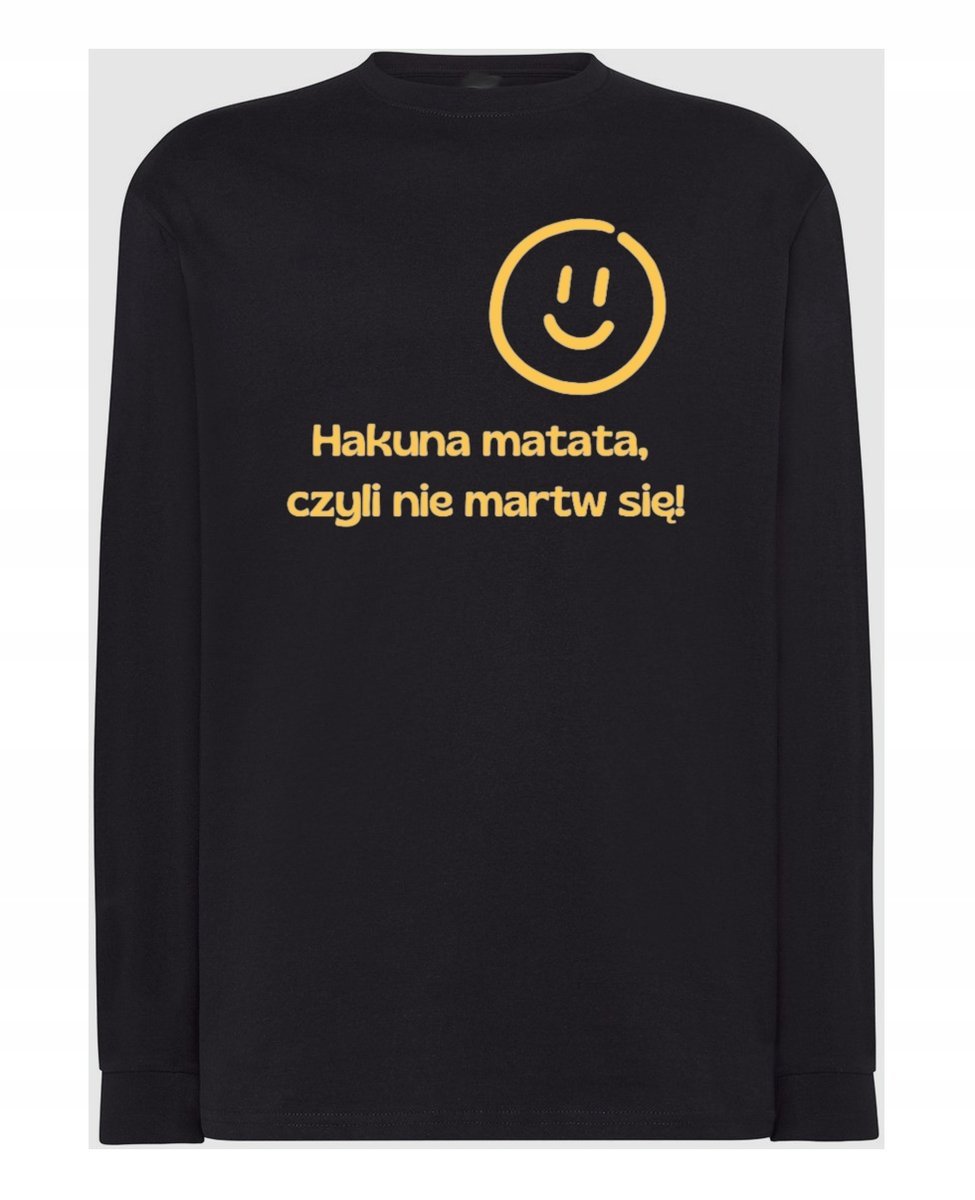 Longsleeve męski Nie martw się Hakuna Matata r.XXL