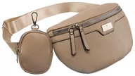 Nerki - Peterson Nerka Damska Saszetka Torebka Na Ramię Crossbody Listonoszka Beżowa - miniaturka - grafika 1