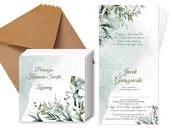 Kartki okolicznościowe i zaproszenia - Zaproszenia personalizowane na I Komunię Świętą - 6 szt. - miniaturka - grafika 1