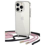 Etui i futerały do telefonów - Etui Flexair Chain do Apple iPhone 14 Pro Black & Pink - miniaturka - grafika 1