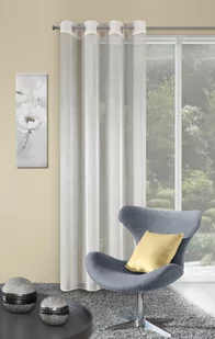 Firana Gotowa Na Przelotkach 140X250 Ales Kremowa Eurofirany - Firany - miniaturka - grafika 1