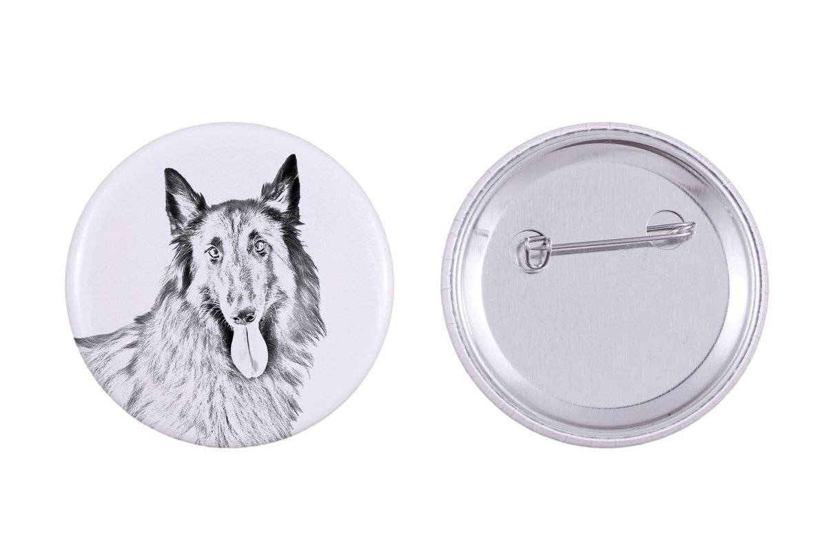 Owczarek belgijski, Belgijski pies pasterski I - przypinka z twoim psem, dodaj własne foto, marka Art-Dog