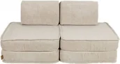 Fotele i pufy dla dzieci - Pocket Sofa Basic Aesthetic Ecru - MeowBaby - miniaturka - grafika 1