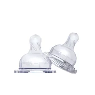Smoczki do butelek - BABY&TRAVEL EVERYDAY BABY Smoczek silikonowy do butelki L 6m+ 2szt. - miniaturka - grafika 1