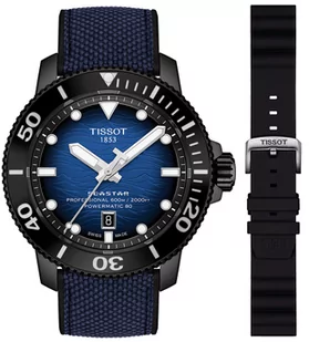 Zegarek Zegarek Tissot T120.607.37.041.00+T852.047.179 SEASTAR 2000 PROFESSIONAL POWERMATIC 80 - Zegarki męskie - miniaturka - grafika 1