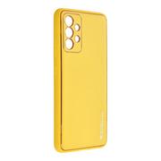 Etui i futerały do telefonów - Forcell Futerał LEATHER Case skórzany do SAMSUNG Galaxy A32 4G żółty - miniaturka - grafika 1