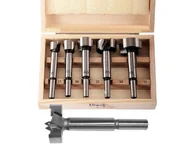 Akcesoria do elektronarzędzi - AWTOOLS Komplet sękowników do drewna AWTOOLS, 15-20-25-30-35mm, trzpień 8mm - miniaturka - grafika 1
