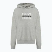 Bluzy damskie - Bluza damska New Balance Sport Graphic French Terry Hoodie athletic grey - miniaturka - grafika 1