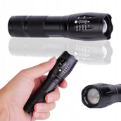 Latarki - LATARKA AKUMULATOROWA LED taktyczna wojskowa policyjna - miniaturka - grafika 1