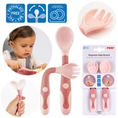 Sztućce dla dzieci - Sztućce dla dzieci łyżeczka widelec elastyczne REER - miniaturka - grafika 1