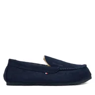 Kapcie męskie - Kapcie Tommy Hilfiger M Driver House FM0FM05617 Granatowy - miniaturka - grafika 1