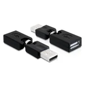 Adaptery i przejściówki - Delock Adapter USB USB A/M - USB A/F 65260 - miniaturka - grafika 1