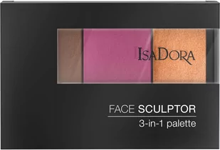 IsaDora Face Sculptor 3-in-1 Palette Bronze Plum - Palety i zestawy do makijażu - miniaturka - grafika 2
