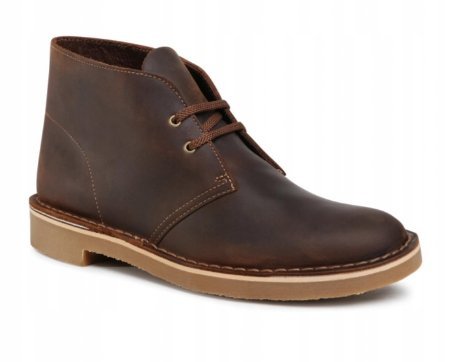 CLARKS MĘSKIE TRZEWIKI BRĄZOWE SKÓRZANE 41,5 2JOB
