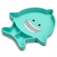 Miseczki i talerzyki dla dzieci - Melii Talerz silikonowy z przyssawką RYBKA - miniaturka - grafika 1