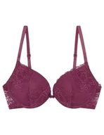 Biustonosze - Women'secret Wspaniały Biustonosz Push Up Koronka Granat Kobieta, Różowy, 90C - miniaturka - grafika 1