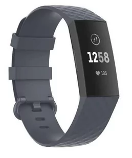 opaska pasek bransoleta SMOOTHBAND Fitbit Charge 3 / 4 szaro-niebieska - Akcesoria do smartwatchy - miniaturka - grafika 1