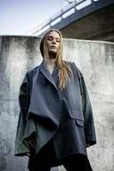 Marynarki i żakiety damskie - Marynarka Władca form szara - miniaturka - grafika 1