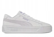 Sneakersy damskie - Buty SMASH PLATFORM V3 damskie skórzane białe sneakersy 38 - miniaturka - grafika 1